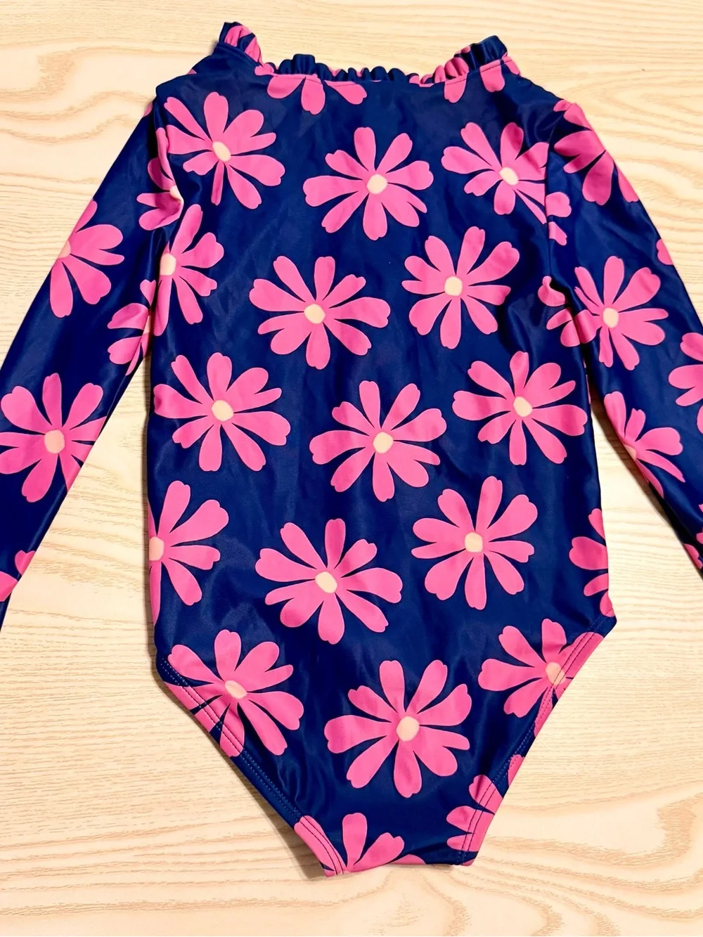 Carter's Navy One-Piece Swimsuit with Pink Daisy Print Size 3T